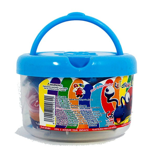 خمیر بازی 10 رنگ سطلی اریا
